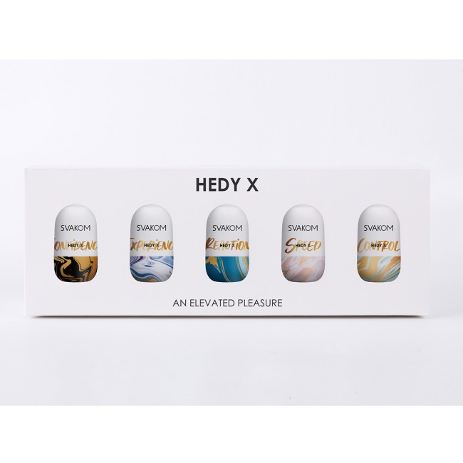 Hedy X5 Mixed Набор из 5 мастурбаторов с разной формой , длина 9.00см, диаметр 5.00см