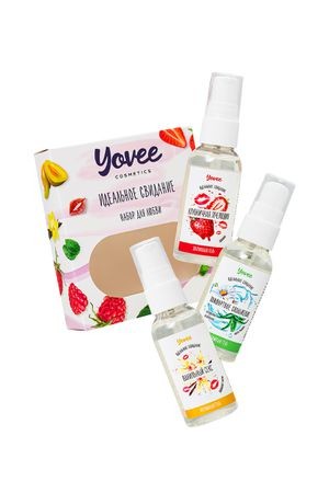 Набор гелей-смазок Yovee для любви (721004+721012+721054), вкус (клубн+ваниль) + увл (алоэ), 3х50 мл