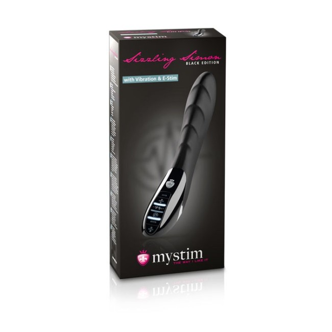 Sizzling Simon - Black Edition Электростимулятор с вибрацией , c вибрацией, длина 24.00см, диаметр 4.20см