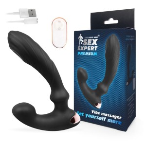 ВИБРОМАССАЖЁР L рабочей части 125 мм, D 31 мм, 9 режимов вибрации, 9 режимов пульсации, дистанционный пульт арт. SEM-55237