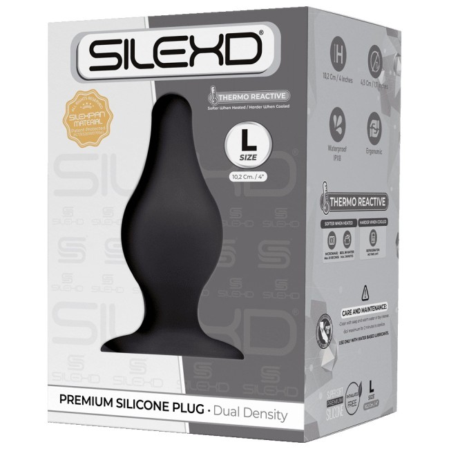 "SileXD Model 2 Анальная пробка большая , длина 10.20см, диаметр 4.50см"