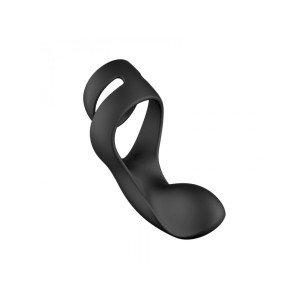 Benedict Вибростимулятор промежности с двойным кольцом , c вибрацией, длина 11.40см, диаметр 5.40см