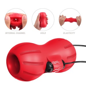 МАСТУРБАТОР С ВИБРАЦИЕЙ вес 197 г, 9 режимов вибрации, 3 скорости арт. SHD-S355-2