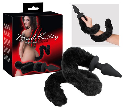 Plug with cat tail Анальная пробка с хвостом , длина 62.00см, диаметр 4.00см