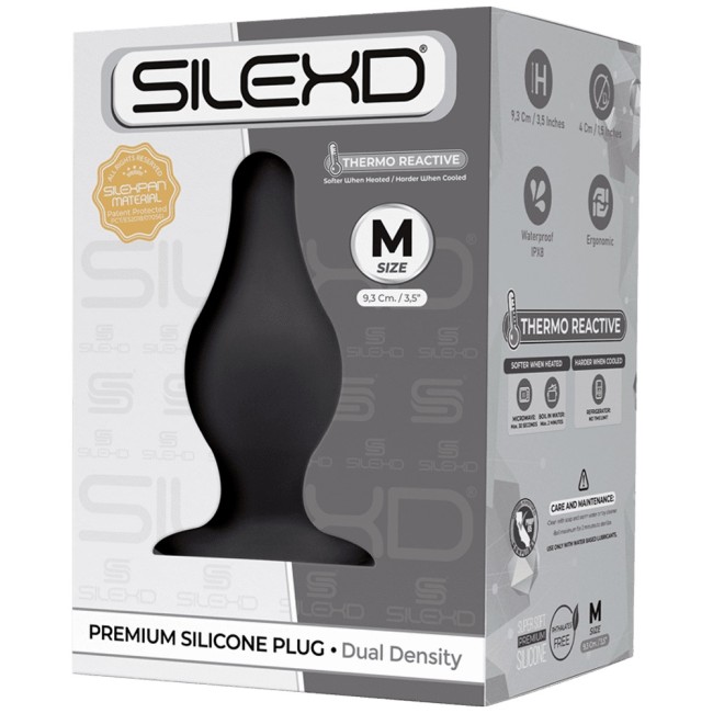 "SileXD Model 2 Анальная пробка средняя , длина 9.30см, диаметр 4.00см"