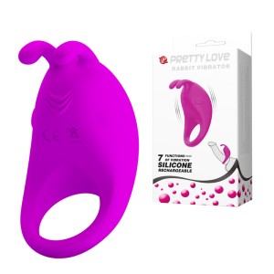 "Эрекционное виброкольцо prettyLove Rabbit Vibrator , c вибрацией, длина 7.50см, диаметр 4.00см"