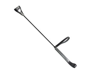 Стек с серебристой отделкой и хлопушкой-петлей , длина 69.00см, диаметр 0.00см