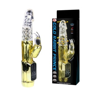 "Вибромассажер ротатор с клиторальным стимулятором , c вибрацией, длина 21.50см, диаметр 3.00см"