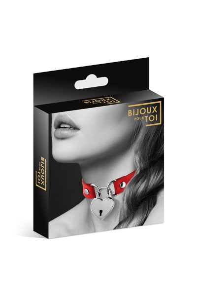 Чокер COLLIER PENDENTIF COEUR ROUGE , длина 34.00см, диаметр 0.00см