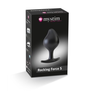 Анальная пробка с электростимуляцией Mystim e-stim butt plug, Rocking Force S , длина 9.50см, диаметр 3.70см