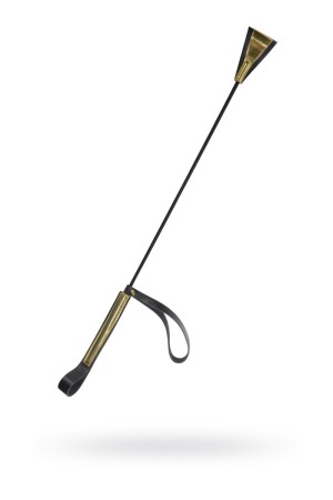 Стек с золотистой отделкой и хлопушкой-петлей , длина 69.00см, диаметр 0.00см