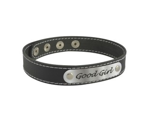 Чокер с белой строчкой Good Girl , длина 41.00см, диаметр 0.00см