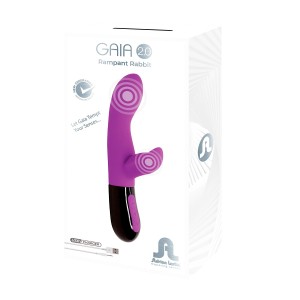"Gaia 2.0 вибростимулятор - кролик , c вибрацией, длина 20.40см, диаметр 3.60см"