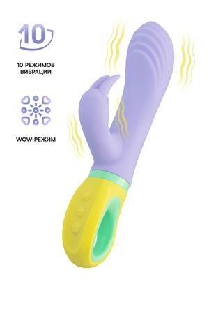 Вибратор для точки G с клиторальной стимуляцией, Flovetta WISTERIA