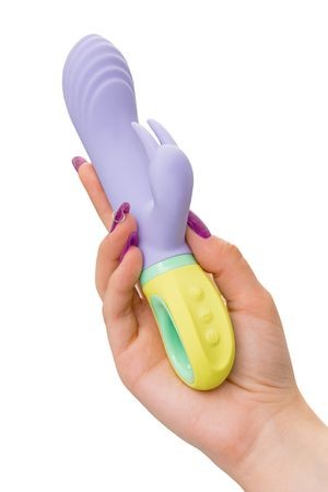 Вибратор для точки G с клиторальной стимуляцией, Flovetta WISTERIA