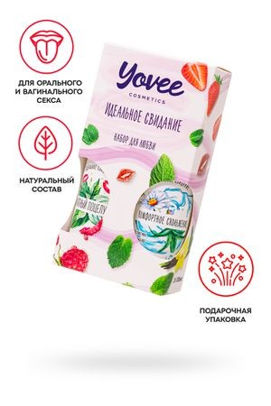 Набор гелей-смазок Yovee для любви (721005+721053), вкусовой (мята) + увл (алоэ), 2х100 мл