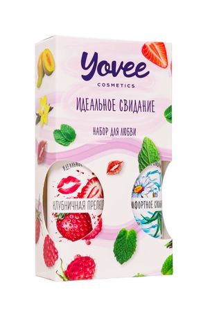 Набор гелей-смазок Yovee для любви (721003+721053), вкусовой (клубника) + увл (алоэ), 2х100 мл