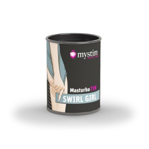 Компактный универсальный минимастурбатор рельеф водоворот Mystim MasturbaTIN Swirl Girl - Waves , длина 0.00см, диаметр 4.50см