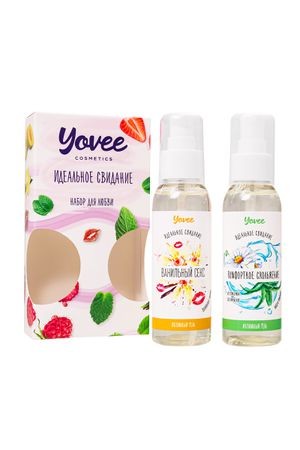 Набор гелей-смазок Yovee для любви (721011+721053), вкусовой (ваниль. сливки) + увл (алоэ), 2х100мл