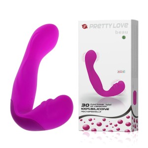 "Beau страпон безремневой с вибрацией , c вибрацией, длина 20.00см, диаметр 4.00см"