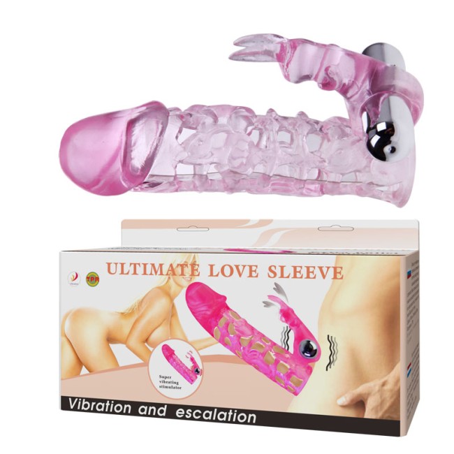 "Насадка на фаллос с вибратором Ultimate Love Sleeve , c вибрацией, длина 13.00см, диаметр 3.50см"
