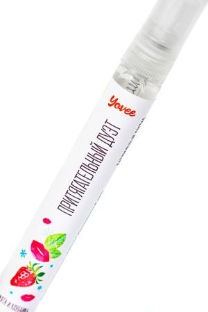 Оральный спрей Yovee «Притягательный дуэт», со вкусом мяты и клубники, охлаждающе-возбуждающий, 10мл Оральный спрей Yovee «Притягательный дуэт», со вкусом мяты и клубники, охлаждающе-возбуждающий, 10мл