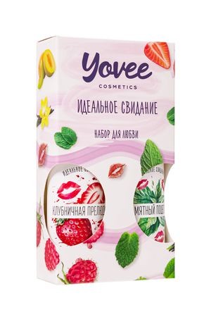 Набор гелей-смазок Yovee для любви (721003+721005), вкусовые (клубника+мята), 2х100 мл