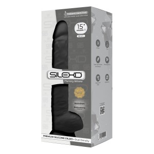 "SileXD Фаллоимитатор Model 7, 15, черный , длина 38.00см, диаметр 7.00см"