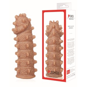Насадка на фаллос с  бугорками размер M, EXTREME SLEEVE ES.004 , длина 14.70см, диаметр 4.30см