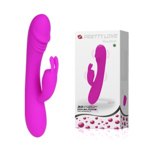 "HUNTER вибромассажер с клиторальным стимулятором , c вибрацией, длина 17.00см, диаметр 3.00см"