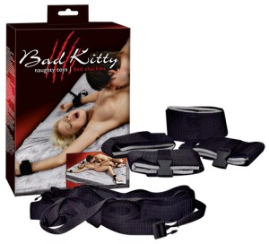 Фиксация для рук с привязью на кровать Bad Kitty Bettfesselset , длина 320.00см, диаметр 0.00см