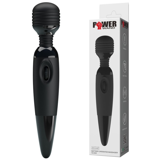"Вибромассажер с мощной вибрацией POWER Wand , c вибрацией, длина 25.00см, диаметр 4.50см"