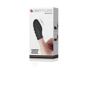 "Вибронасадка на палец с ребрышками Baile PrettyLove Stanford , длина 6.80см, диаметр 0.00см"