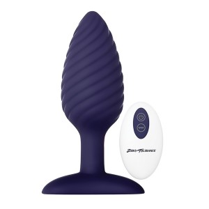 Zero Tolerance WICKED TWISTER Анальная пробка с вибрацией и пультом ДУ , c вибрацией, длина 12.00см, диаметр 4.20см