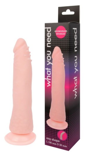 ФАЛЛОИМИТАТОР гнущийся L рабочей части 190 мм D 30 мм арт. EE-10215