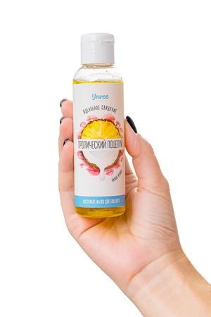 Съедобное массажное масло Yovee «Тропический поцелуй» со вкусом ананаса и кокоса, 125 мл Съедобное массажное масло Yovee «Тропический поцелуй» со вкусом ананаса и кокоса, 125 мл