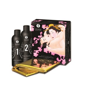 Массажный гель Шампанское и клубника серии Контактный восточный массаж 2 по 225 мл.