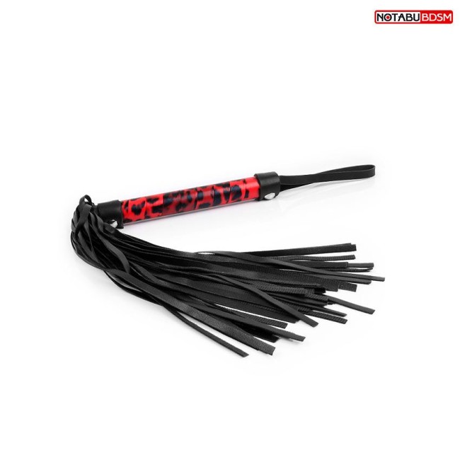ПЛЕТЬ L рукояти 160 мм L хвоста 250 мм, цвет чёрный/красный арт. NTB-80371