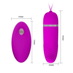 Вибропуля DEIRDRE (дистанционное управление) 12 режимов вибрации, L 95 мм D 30 мм арт. BI-014406 W