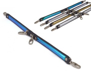 Распорка с голографической вставкой синяя , длина 45.00см, диаметр 0.00см