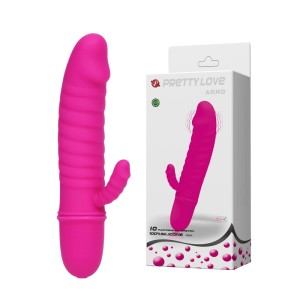 "Компактный вибромассажер с отростком ARND , c вибрацией, длина 11.50см, диаметр 2.00см"