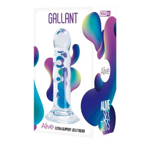 "Фаллоимитатор Gallant Jelly Dildo прозрачный , длина 16.00см, диаметр 3.50см"