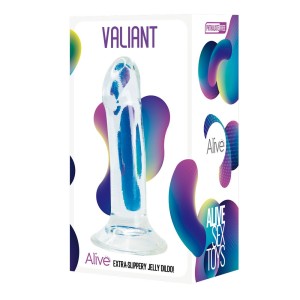 "Фаллоимитатор на присоске Valiant Jelly Dildo прозрачный , длина 18.00см, диаметр 4.50см"
