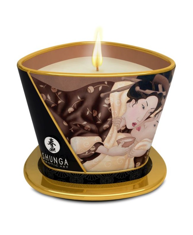 Массажное арома масло в виде свечи, excitation Chocolate Шоколад 170 мл.
