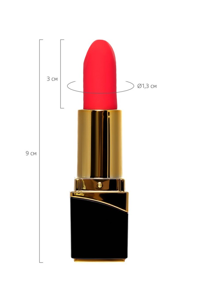 Минивибратор Flovetta PANSIES, ABS пластик, черный, 9 см