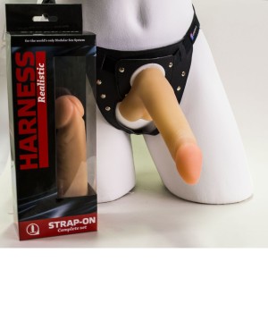 ФАЛЛОИМИТАТОР С ПОЯСОМ HARNESS L 178 мм D 38 мм арт. 285003