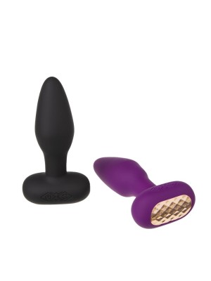 Анальная пробка “GOLDY” с вибрацией и ротацией