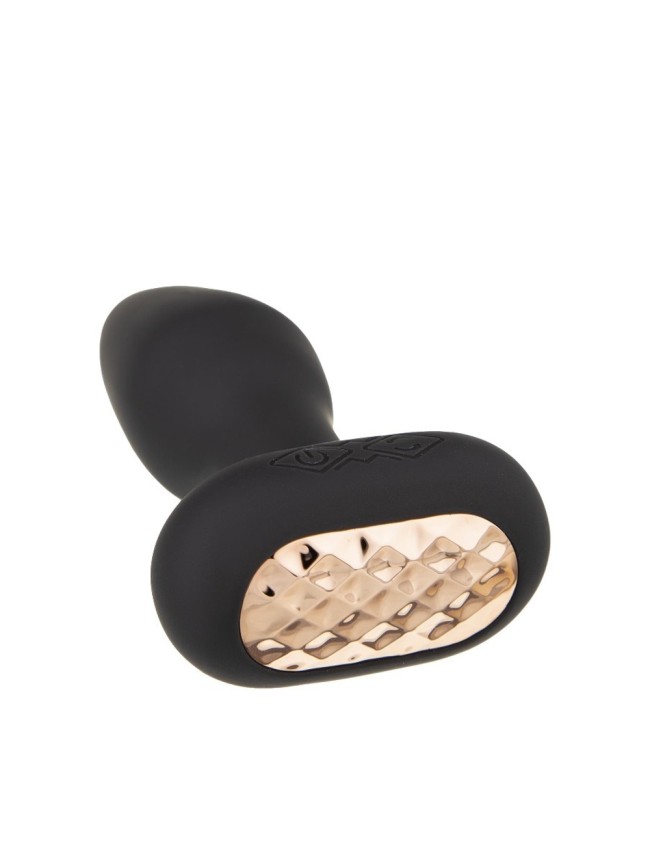 Анальная пробка “GOLDY” с вибрацией и ротацией