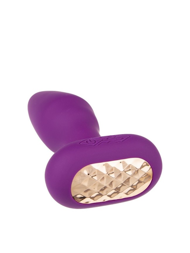 Анальная пробка “GOLDY” с вибрацией и ротацией