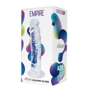 "Фаллоимитатор на присоске Empire Jelly Dildo прозрачный , длина 19.30см, диаметр 4.30см"
